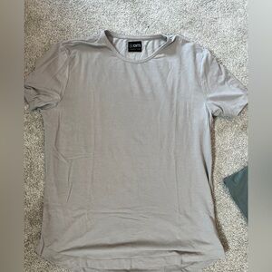 Cuts Curved Hem T-Shirt